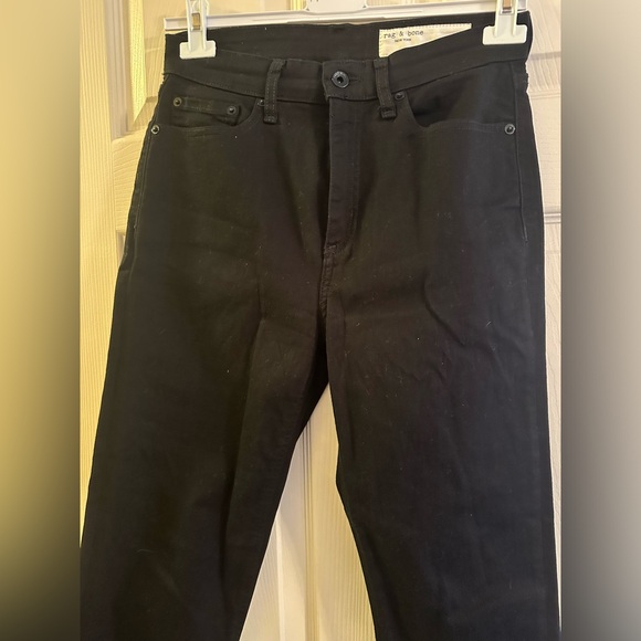 Rag & Bone New York No Fade Black Denim Jeans High Rise size 27 - Picture 4 of 10